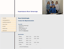 Tablet Screenshot of praxis-serbetcioglu.de